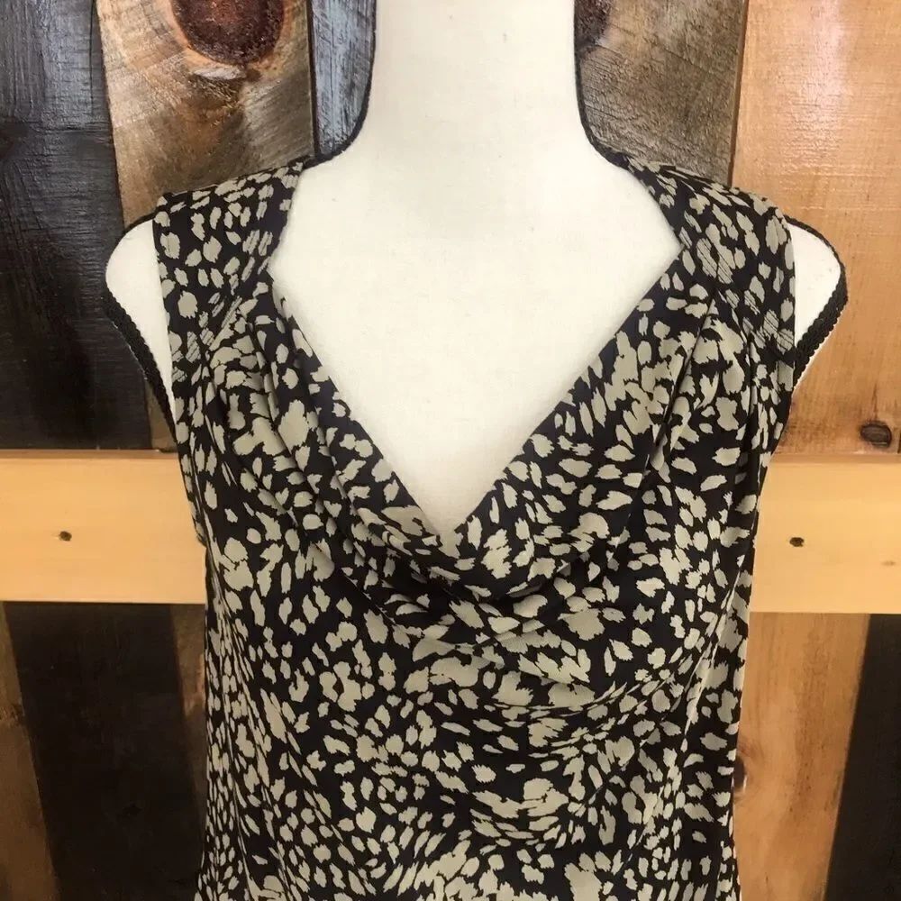 TART draped front sleeveless top, size S - Picture 2 of 5